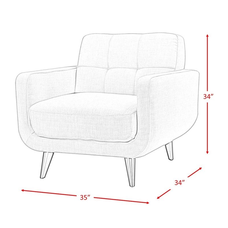 Picket House Furnishings Hailey Accent Chair in Charcoal