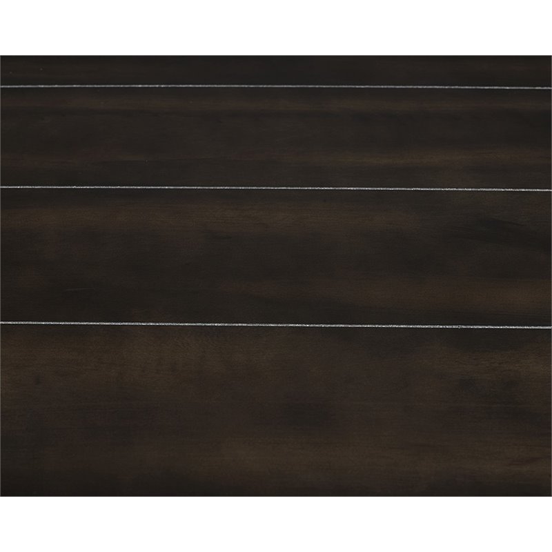 Picket House Furnishings Caleb Square Marble Top End Table in Espresso