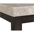 Picket House Furnishings Caleb 3 Piece Marble Top Coffee Table Set in Espresso