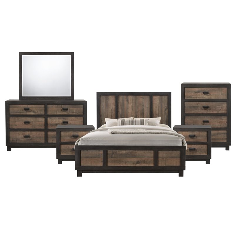 Picket House Furnishings Harrison 6 Piece King Panel Bedroom Set