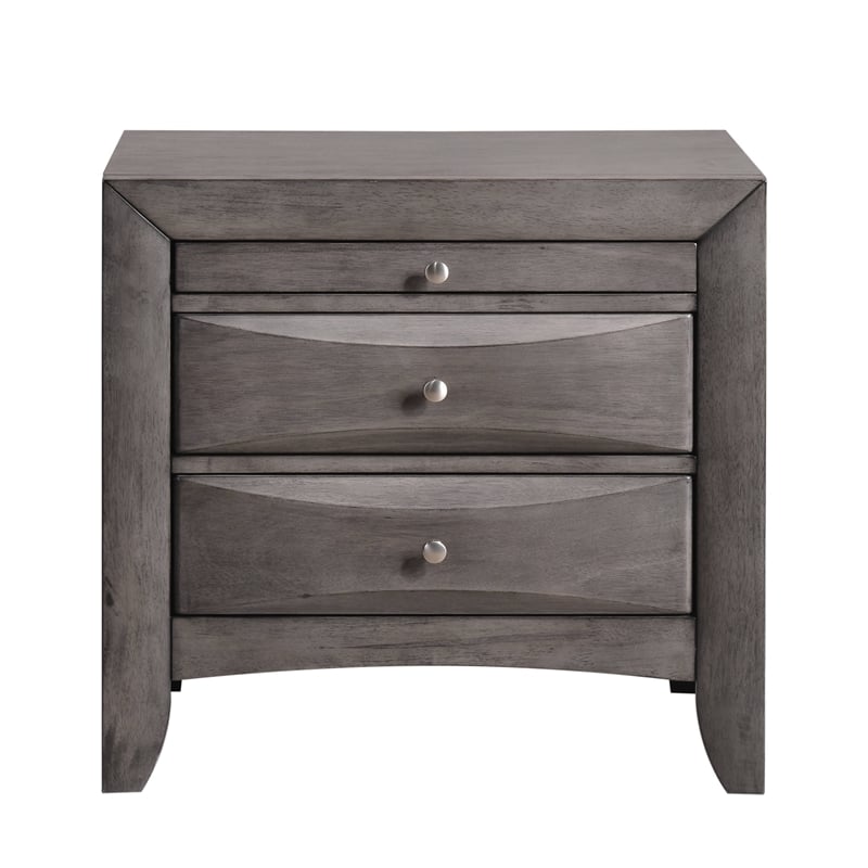 Picket House Furnishings Madison Queen Storage 4 Piece Bedroom Set in Gray
