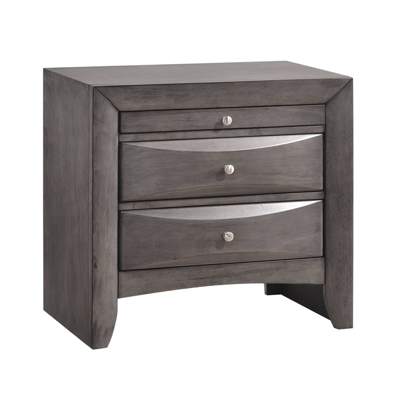 Picket House Furnishings Madison Queen Storage 4 Piece Bedroom Set in Gray