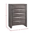 Picket House Furnishings Madison Queen 6 Piece Bedroom Set in Gray