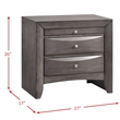 Picket House Furnishings Madison King Storage 5 Piece Bedroom Set in Gray