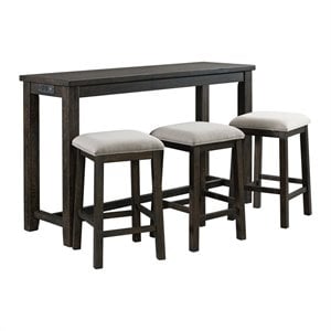 Picket House Furnishings Stanford Multipurpose Bar Table Set in Brown