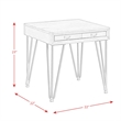 Picket House Furnishings Tanner End Table