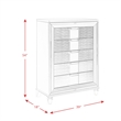 Picket House Furnishings Charlotte 5-Drawer Flip-Top Chest