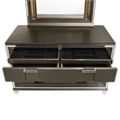 Picket House Furnishings Charlotte 6-Drawer Wood Dresser with Mirror in Brown