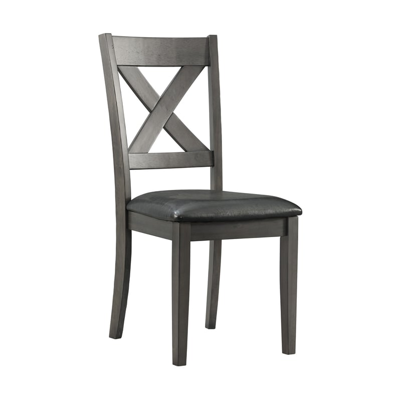 Picket House Furnishings Alexa 7PC Standard Height Dining Set in Gray