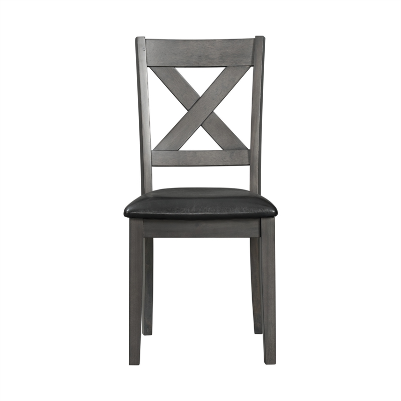 Picket House Furnishings Alexa 7PC Standard Height Dining Set in Gray