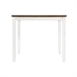 Picket House Furnishings Kona 5PC Counter Height Dining Set in Walnut/White