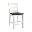 Picket House Furnishings Kona 5PC Counter Height Dining Set in Walnut/White