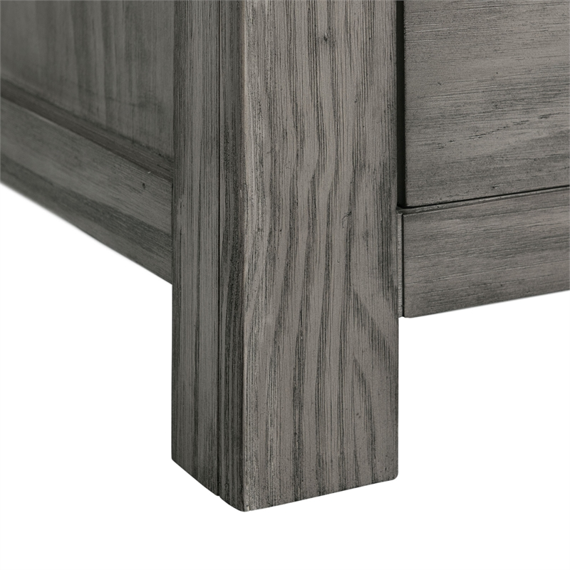 Picket House Furnishings Montauk Solid Wood 5-Drawer Gentleman's Chest in Gray