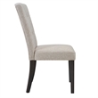 Picket House Furnishings Landon Tufted Fabric Upholstered Chair Set in Natural