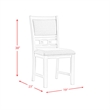 Picket House Furnishings Taylor Standard Height Faux Leather Side Chair Set