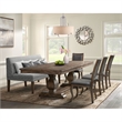 Picket House Furnishings Hayward 6 PC Dining Set -Table - Four Chairs and Settee