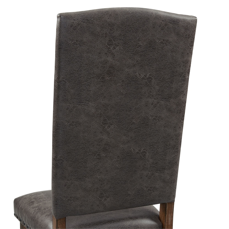 Picket House Hayward 6 PC Dining Set - Table Four Tufted Tall Back Chair/Settee
