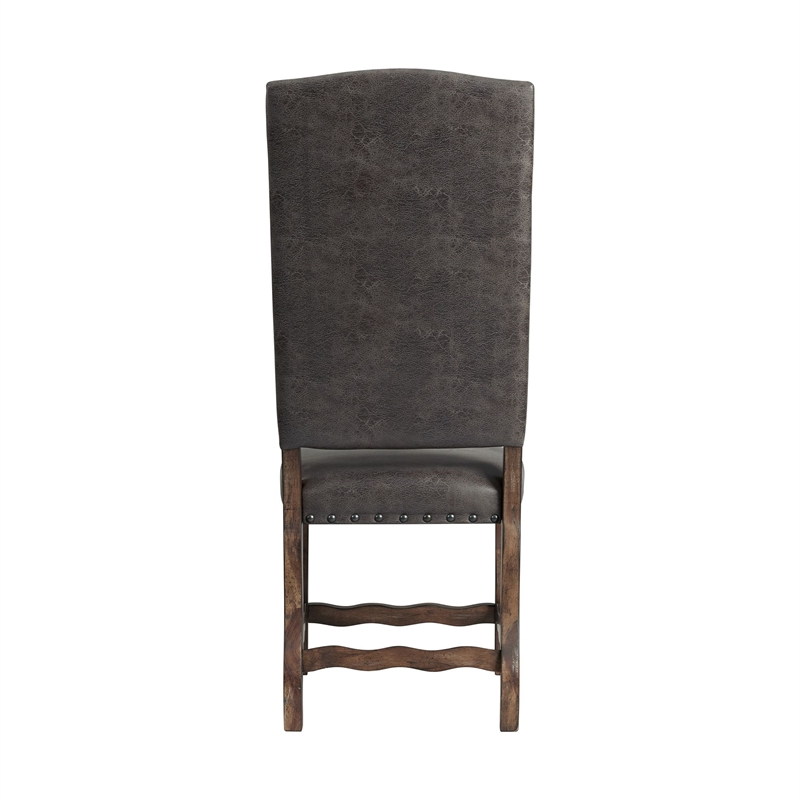 Picket House Hayward 7PC Dining Set-Table and Six Tufted Tall Back Chairs