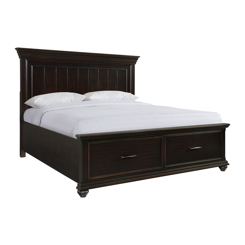 Picket House Furnishings Brooks King Platform Storage Bed in Black