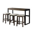 Picket House Furnishings Enrico Multipurpose Bar Table Set in Walnut