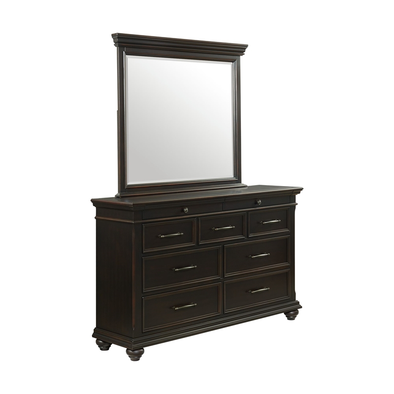 Picket House Furnishings Brooks Queen Platform Storage 5PC Bedroom Set in Black