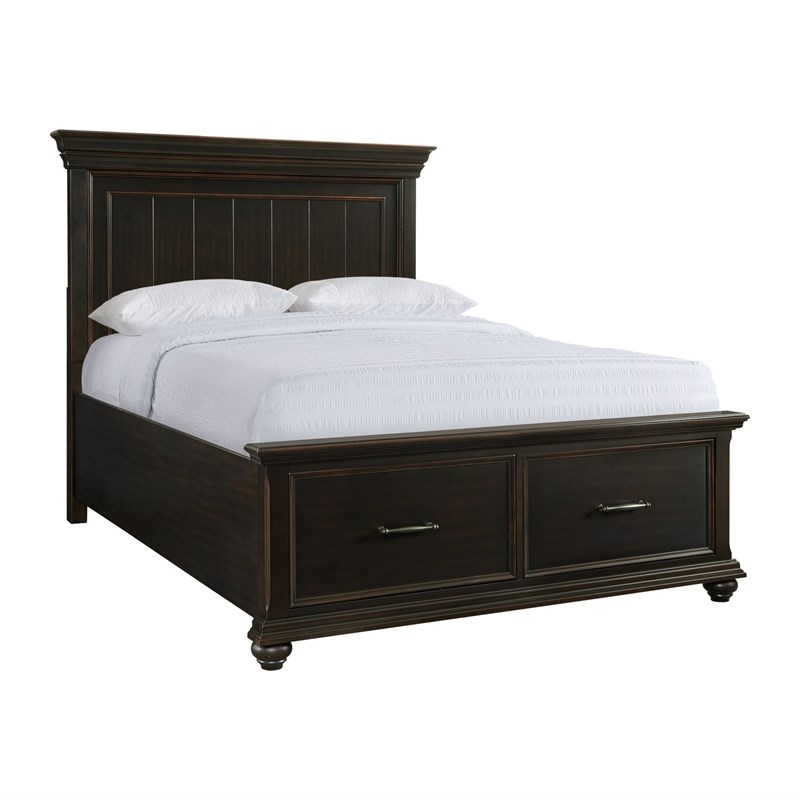 Picket House Furnishings Brooks Queen Platform Storage 6PC Bedroom Set in Black