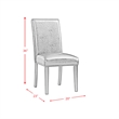 Picket House Furnishings Pia Faux Leather Side Chair Set in Black