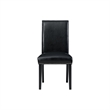 Picket House Furnishings Pia Faux Leather Side Chair Set in Black
