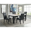 Picket House Furnishings Pia Faux Leather Side Chair Set in Black