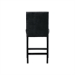 Picket House Furnishings Pia Faux Leather Counter Side Chair in Black (Set of 2)