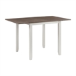 Picket House Furnishings Tuttle 3PC Drop Leaf Dining Set in Brown and White
