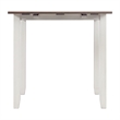 Picket House Furnishings Tuttle 3PC Drop Leaf Dining Set in Brown and White