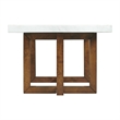 Picket House Furnishings Meyers 2PC Occasional Marble Table Set in White