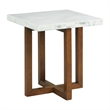 Picket House Furnishings Meyers 2PC Occasional Marble Table Set in White