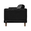 Picket House Furnishings Hanson Square Arms Sofa in Fiero Black