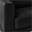Picket House Furnishings Hanson Square Arms Sofa in Fiero Black