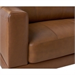 Picket House Furnishings Hanson Leather Upholstered Sofa in Fiero Tan