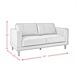 Picket House Furnishings Hanson Loveseat in Fiero Tan