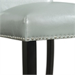 Picket House Furnishings Pia Faux Leather Counter Height Side Chair Set in Grey