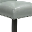 Picket House Furnishings Pia Faux Leather Dining Side Chair Set in Grey