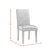Picket House Furnishings Pia Faux Leather Dining Side Chair Set in Grey