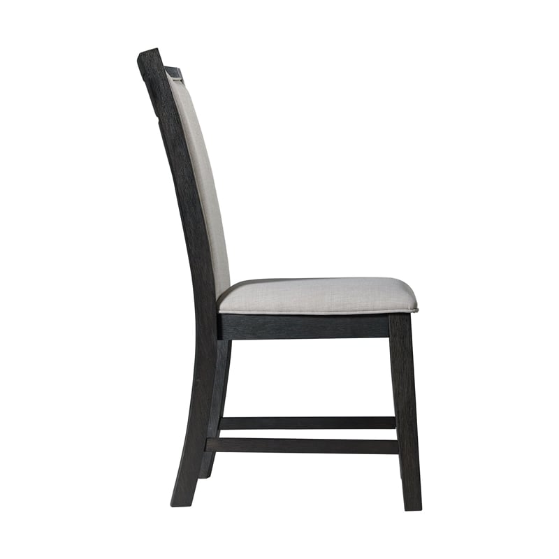Picket House Furnishings Jasper 7PC Dining Set-Table & Six Side Chairs in Black
