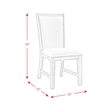 Picket House Furnishings Jasper Dining Slat Back Side Chair Set in Black