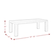 Picket House Furnishings Jasper Dining Table in Black Wood