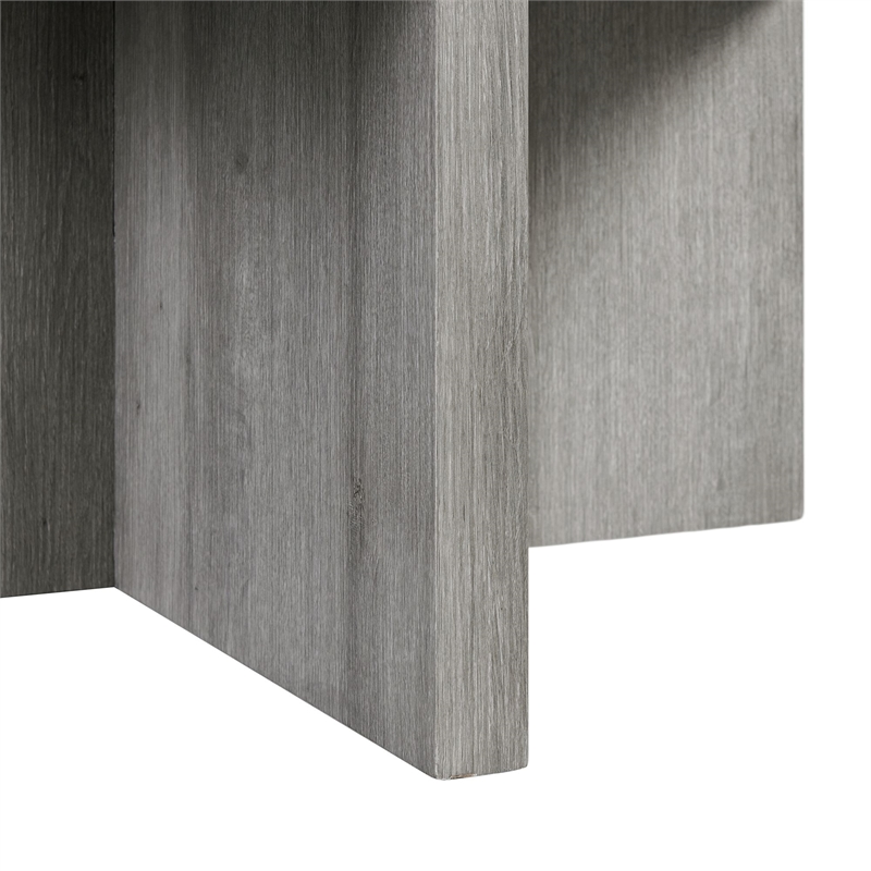 Picket House Furnishings Dawson Coffee Table with Four Storage Stools in Gray
