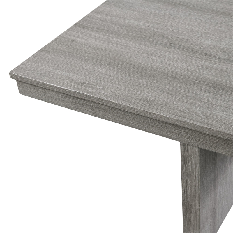 Picket House Furnishings Dawson Coffee Table with Four Storage Stools in Gray