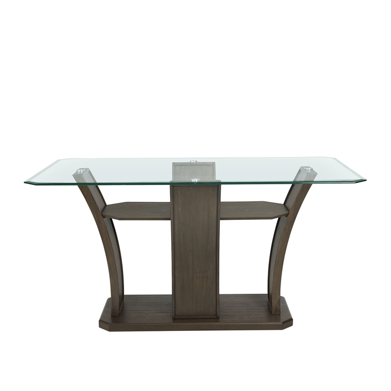 Picket House Furnishings Simms Rectangular Counter Table in Walnut