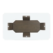 Picket House Furnishings Simms Rectangular Counter Table in Walnut