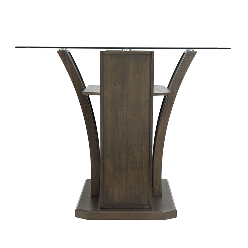 Picket House Furnishings Simms Rectangular Counter Table in Walnut