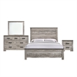 Picket House Furnishings Adam Full Panel 4PC Bedroom Set in Gray